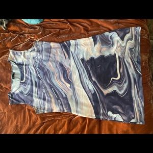 SHEIN Plus Printed Sleeveless Bodycon Dress